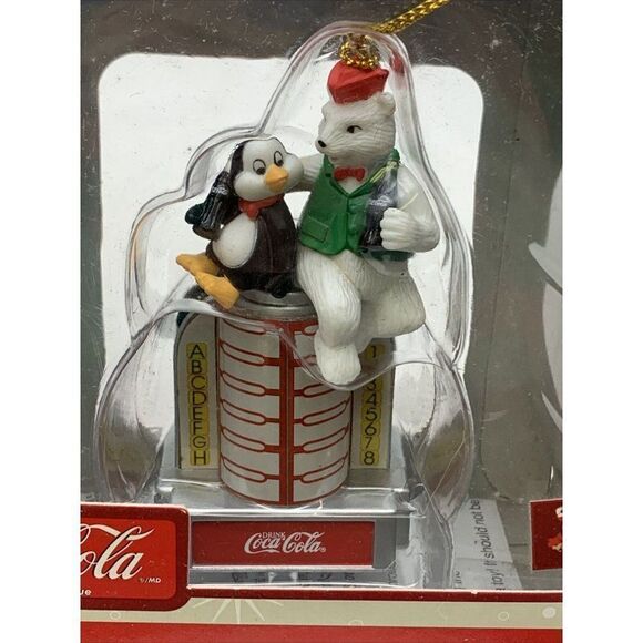 Coca Cola Illuminated Ornament Collection NOS - Picture 8 of 9